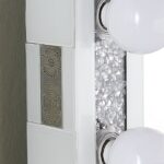 DR1002WH White Mirrored Vanity With Stool By Artisan Furniture 13