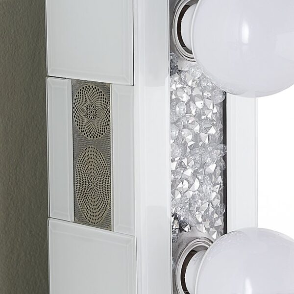 MIR1002WH Silver and White Mirror By Artisan Furniture - Image 5