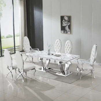 RDT308 Marble Dining Table By Artisan Furniture