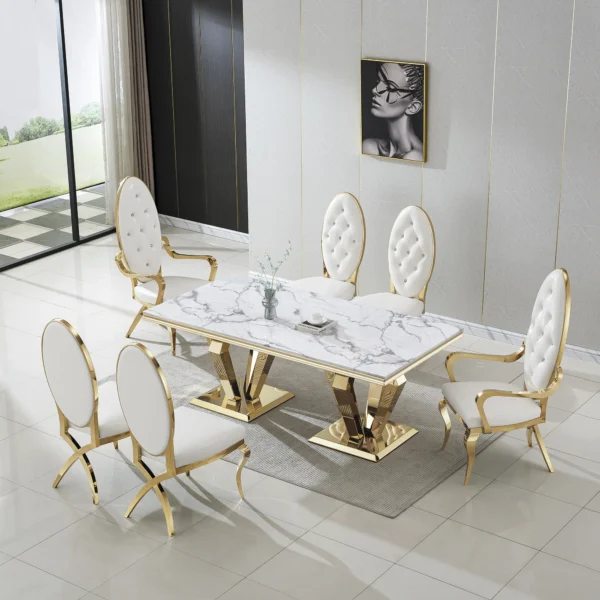 RDT308 Marble Dining Table By Artisan Furniture - Image 9