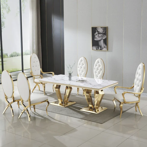 RDT308 Marble Dining Table By Artisan Furniture - Image 11