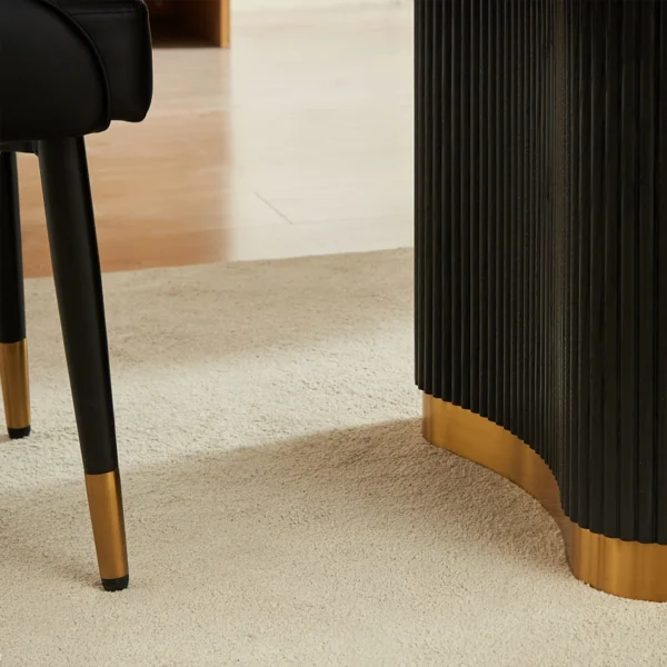 DT0227 Wood Pattern Dining Table By Artisan Furniture - Image 9