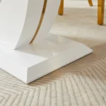 DT0222 Wood Top Dining Table With Metal Legs By Artisan Furniture 17