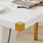 DT0222 Wood Top Dining Table With Metal Legs By Artisan Furniture 18