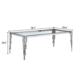 DT0310 Tempered Glass For Dining Table Top By Artisan Furniture - Image 17