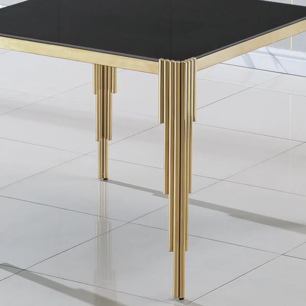 DT0312 Square Tempered Glass Dining Table By Artisan Furniture - Image 7
