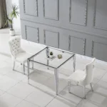 DT0312 Square Tempered Glass Dining Table By Artisan Furniture 38