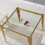 DT0312 Square Tempered Glass Dining Table By Artisan Furniture 42