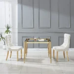 DT0312 Square Tempered Glass Dining Table By Artisan Furniture 45