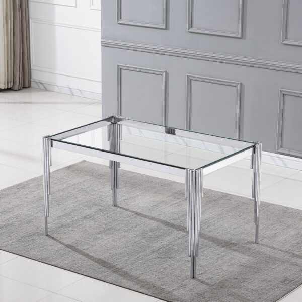 DT0313 Glass Tempered Dining Table By Artisan Furniture - Image 3
