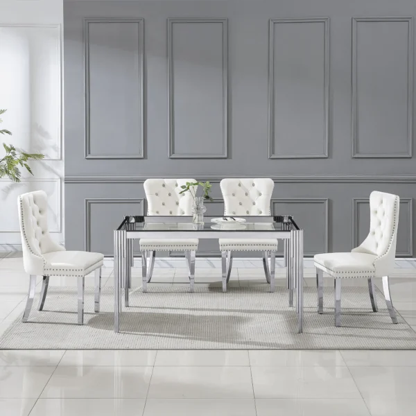 DT0313 Glass Tempered Dining Table By Artisan Furniture - Image 4