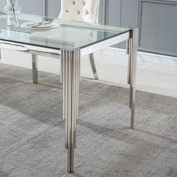 DT0313 Glass Tempered Dining Table By Artisan Furniture - Image 8