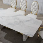 DT303 Marble White Dining Table by Artisan Furniture 11