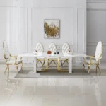 DT303 Marble White Dining Table by Artisan Furniture 16