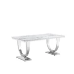 DT317 White Marble Top Dining Room Table by Artisan Furniture 23