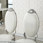 DT317 White Marble Top Dining Room Table by Artisan Furniture 25