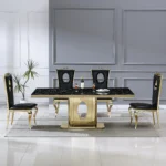 DT318 White Marble Dining Room Table by Artisan Furniture - Image 5