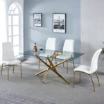 DT5015 Modern Glass Top Dining Table by Artisan Furniture