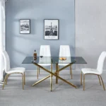 DT5015 Modern Glass Top Dining Table by Artisan Furniture - Image 10