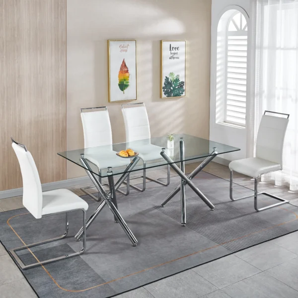 DT5016 Glass Top Table Dining Room by Artisan Furniture - Image 7