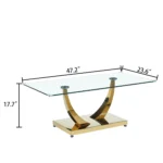 CT035 Glass Beveled Table Top by Artisan Furniture 15