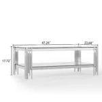 CT037-2 Coffee Table For a White Couch by Artisan Furniture 17