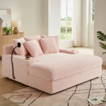 9019 Modern Velvet Sofa Bed Loveseat by Artisan Furniture - Image 2