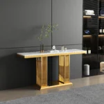 ST052 White Marble Console Table by Artisan Furniture 9
