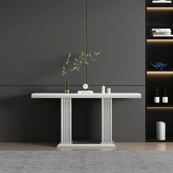 ST052 White Marble Console Table by Artisan Furniture - Image 2