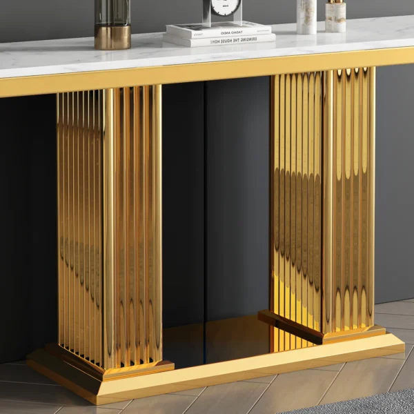 ST052 White Marble Console Table by Artisan Furniture - Image 6