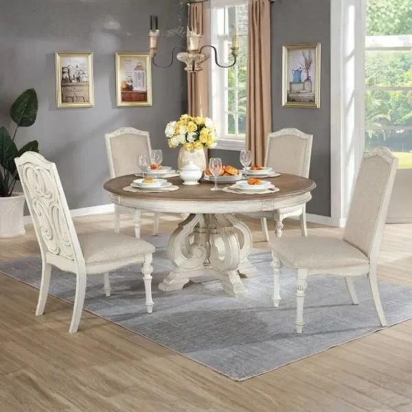 Arcadia 5 Pc Dining Table Set Rustic by Furniture of America