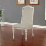 Arcadia Side Chair Rustic White Set of 2 by Furniture of America