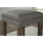 Caerleon 3 Pc. Counter Ht. Dining Set Transitional Wire-Brushed Gray, by Furniture of America 11