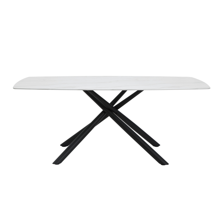 Benito Marble Glass Top Dining Table In Black Finish By Homelegance Luxury Dining Tables Mobilia Cleopatra 3 Benito Marble Glass Top Dining Table in Black Finish By Homelegance 3
