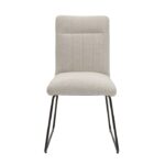Beige Upholstery Side Dining Chair