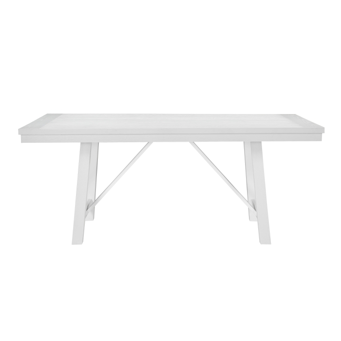 Redmond Rectangular Dining Table In White Finish By Homeleagnce | Mobilia Cleopatra 3 Dining Table in White Finish