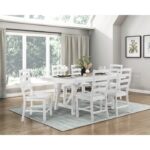 Redmond Rectangular Dining Table in White Finish By Homeleagnce - Image 2