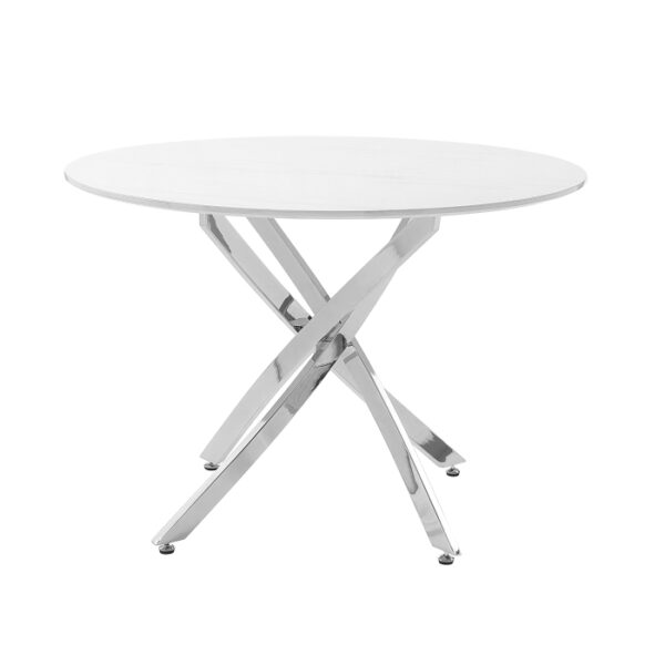 Marble Top Round Dining Table