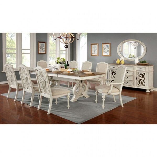 Arcadia Rustic Dining Table – Antique White | CM3150WH-T-TABLE