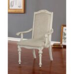 Arcadia Arm Chair Rustic Antique White by Furniture of America 6