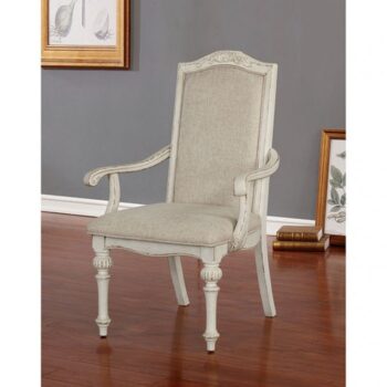 Arcadia Side Chair Rustic Antique White by Furniture of America