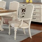 Arcadia Arm Chair Rustic Antique White by Furniture of America 5
