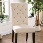 Alfred Side Chair Rustic Antique Black, Ivory by Furniture of America 7