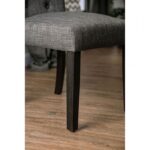 Alfred Side Chair Rustic Antique Black, Gray  by Furniture of America 12