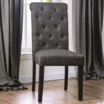 Alfred Side Chair Rustic Antique Black, Gray  by Furniture of America 9