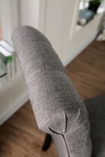 Alfred Side Chair Rustic Antique Black, Light Gray by Furniture of America 7