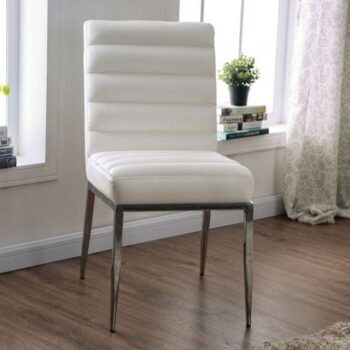 Cilegon Side Chair Contemporary White by Furniture of America