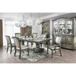 Alpena Dining Table Transitional Gray by Furniture of America 13