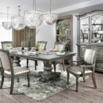 Alpena Dining Table Transitional Gray by Furniture of America 9