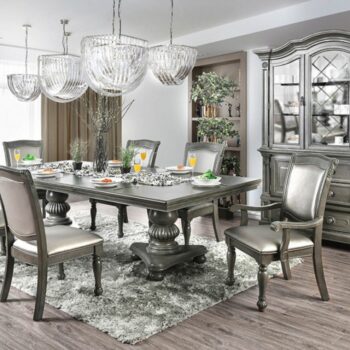 Alpena Dining Table Transitional Gray by Furniture of America